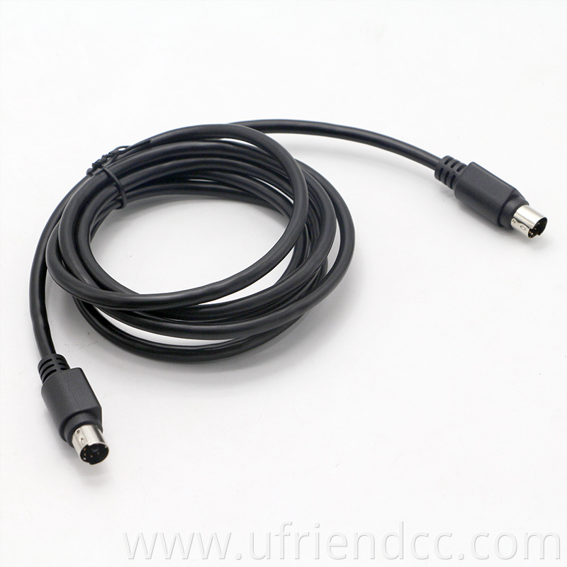 Custom Male to Male Female 9PIN MINI DIN Cable for Computer Audio Video